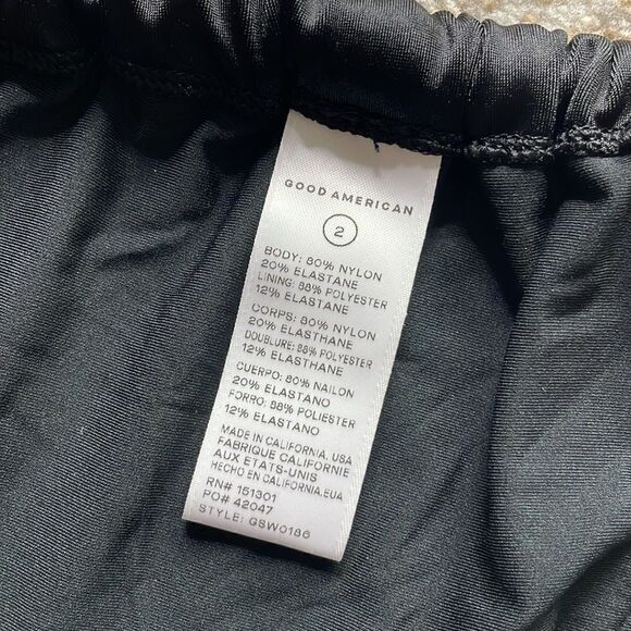 NWT GOOD AMERICAN Shine Ruched Bikini Bottom - Picture 6 of 9